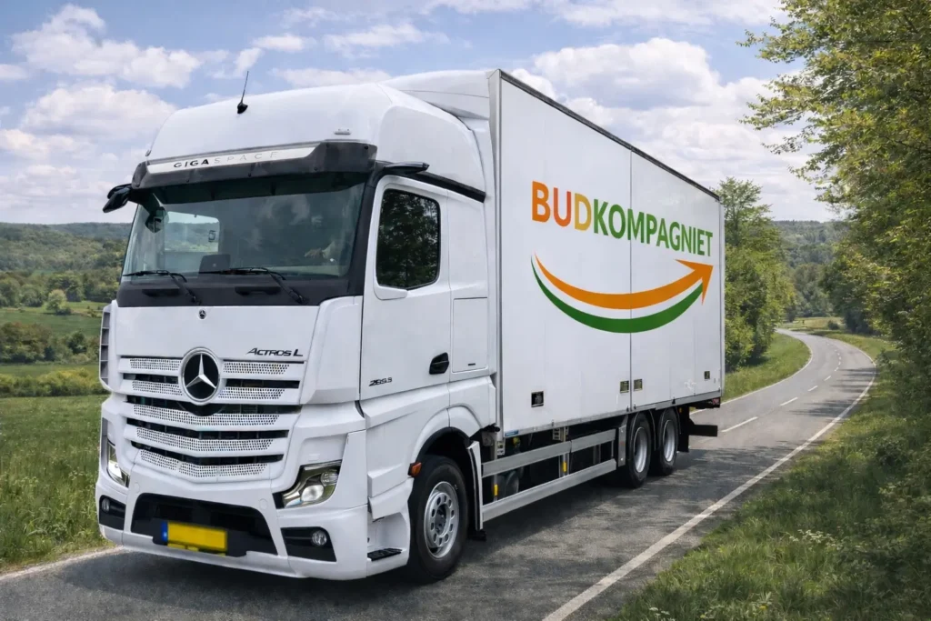 Budkompagniet lastbil til erhvervstransport og palletransport